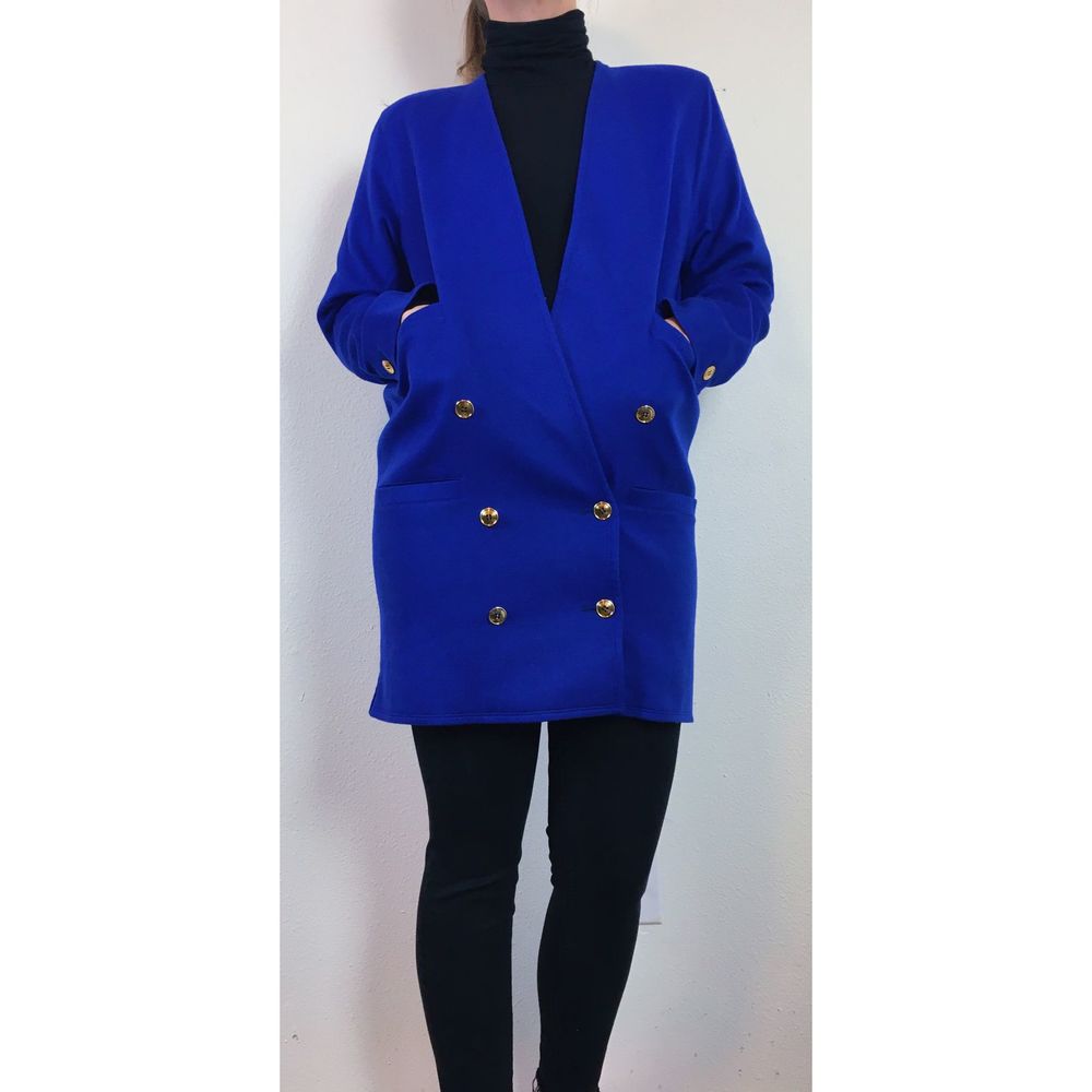 80s Vintage Amen Wardy Genny Italian Wool Blazer